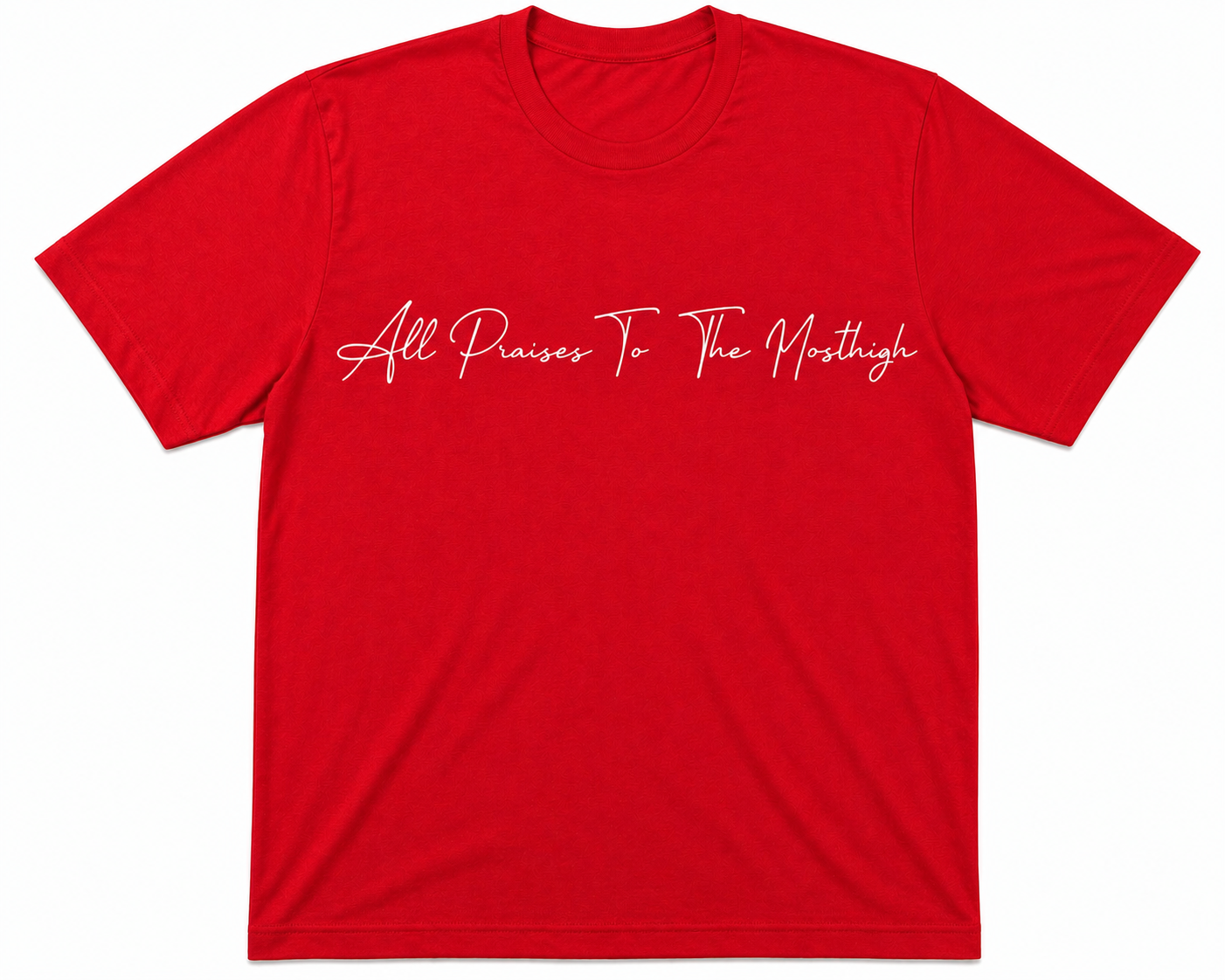 Women’s All Praises To The Most High Cursive (White Fringes)