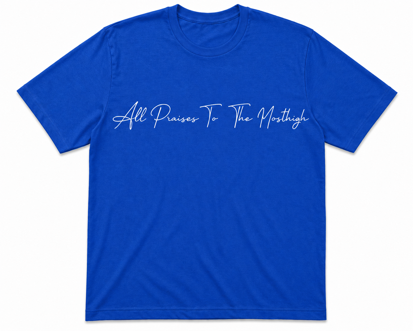 Kids All Praises To The Most High Cursive