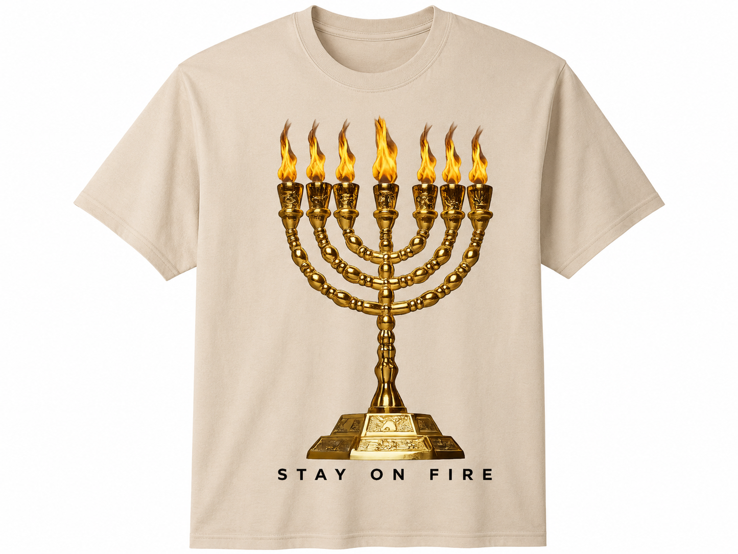 Stay On Fire (Menorah) Fringed